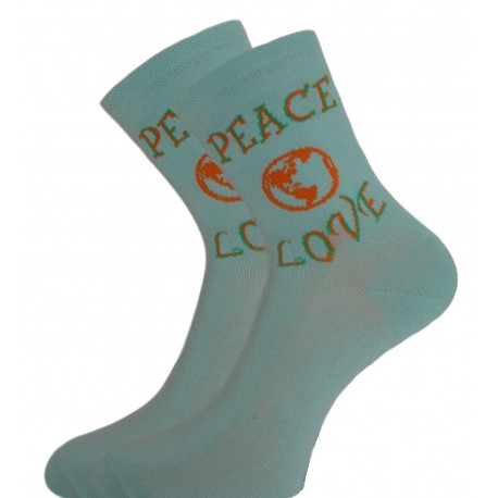 Socquette Coton Peace Love
